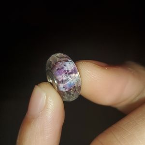 Pandora Charm Multifaceted Glass Lavender